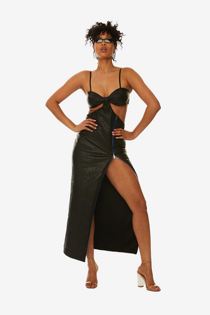 "Date Night Dress" In vegan leather